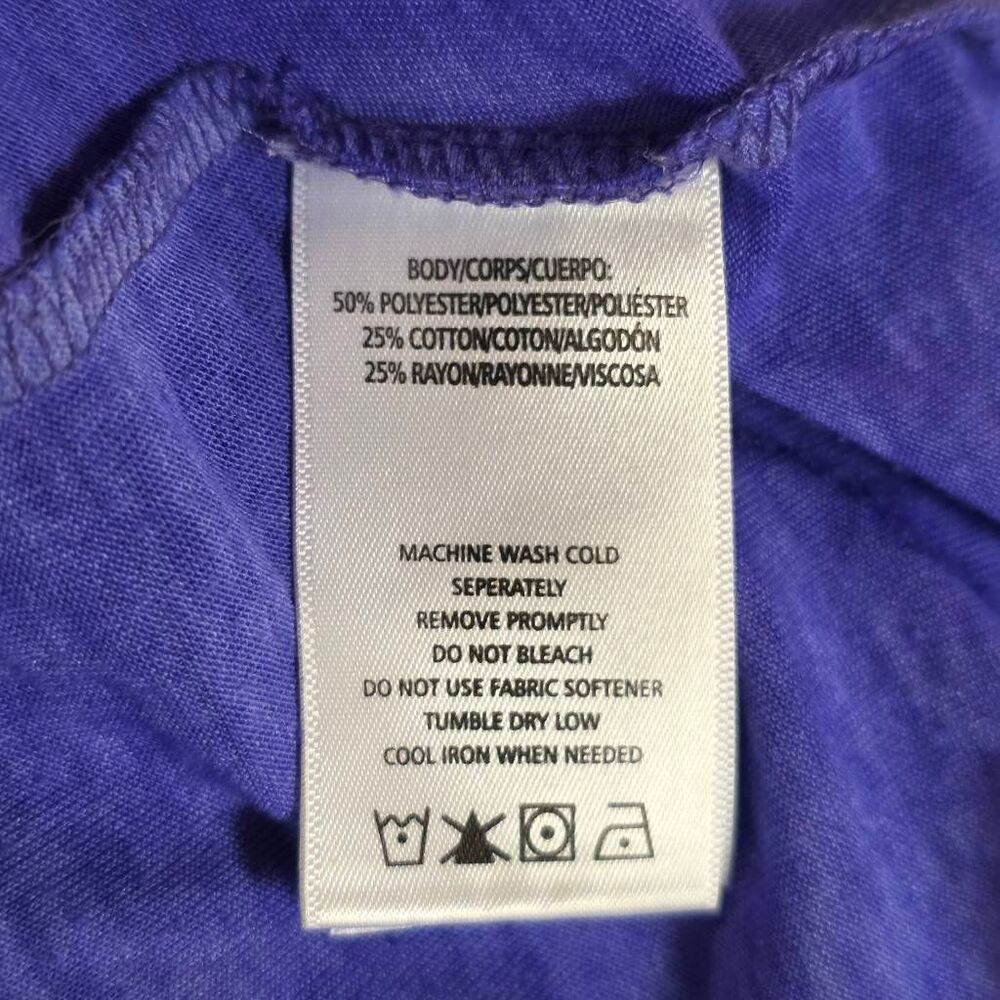 MNY Marc New York Purple Performance Top L Long Sleeve - Picture 5 of 5